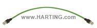 HARTING-09484747766010 null Cable Assembly Cat 6 Patch 1m 26AWG RJ-45 to RJ-45 8 to 8 POS M-M Crimp-Crimp Bag