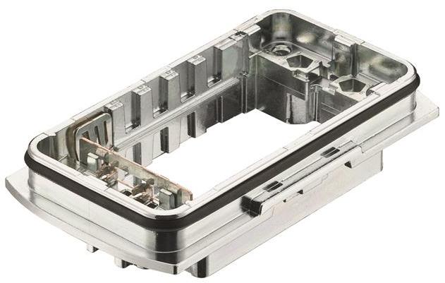 HARTING-11126000301 Schrumpfbalgenadapter Bulkhead Housing 180° Passivated Zinc Die Cast