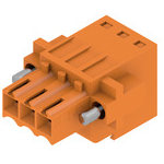 Conn Terminal Block SKT 3 POS 3.5mm Tension Clamp ST Cable Mount 10A Box