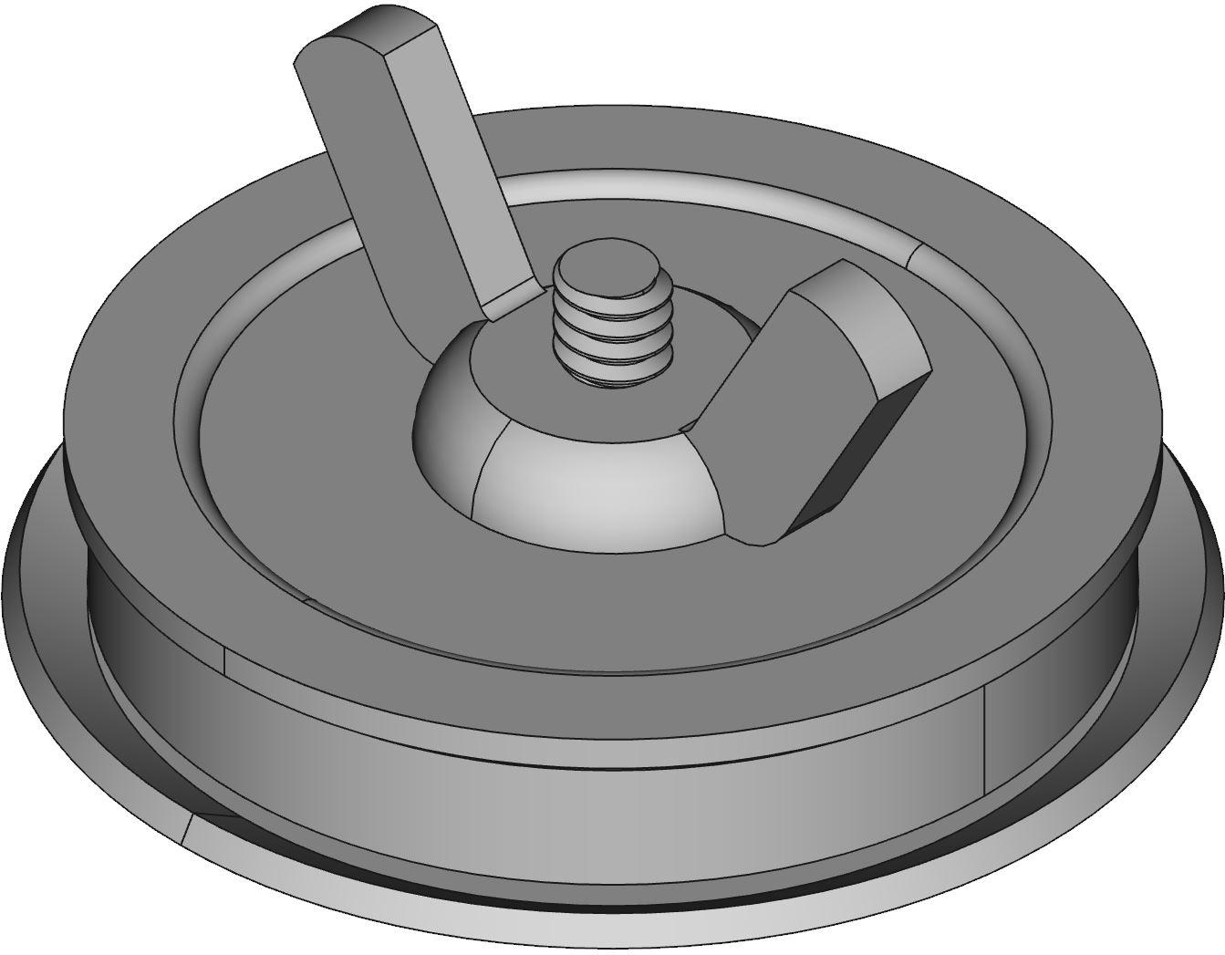 Hammond Manufacturing-HP100 Schalterzubehör Switch Access Round Hole Plug Push Button Switch