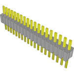Conn Unshrouded Header HDR 19 POS 1.27mm Solder ST Top Entry Thru-Hole Tube