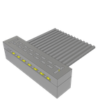 Conn IDC Connector SKT 14 POS 2mm IDT RA Side Entry Cable Mount TIGER EYE™ Tube