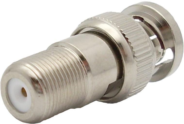 Amphenol RF-242154 射频连接器 Conn BNC-Type F Adapter 0Hz to 2GHz 75Ohm ST PL/F Gold