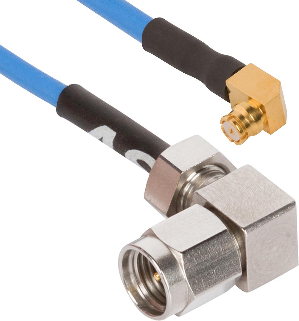 Amphenol-7015-0995 Kabelbaugruppen Koaxial Cable Assembly 0.085 T-FLEX 405 0.304m SMP to 2.92MM RF F-M Bag