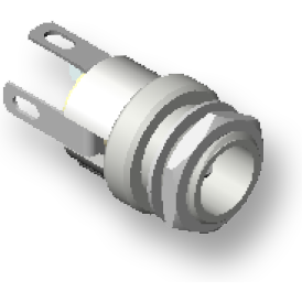 Switchcraft-712AH Steckverbinder Conn DC Power F 2 POS Solder Lug ST Panel Mount 3 Terminal 1 Port