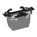 Hood 180° 6 Shell Size Silver Aluminum Die Cast