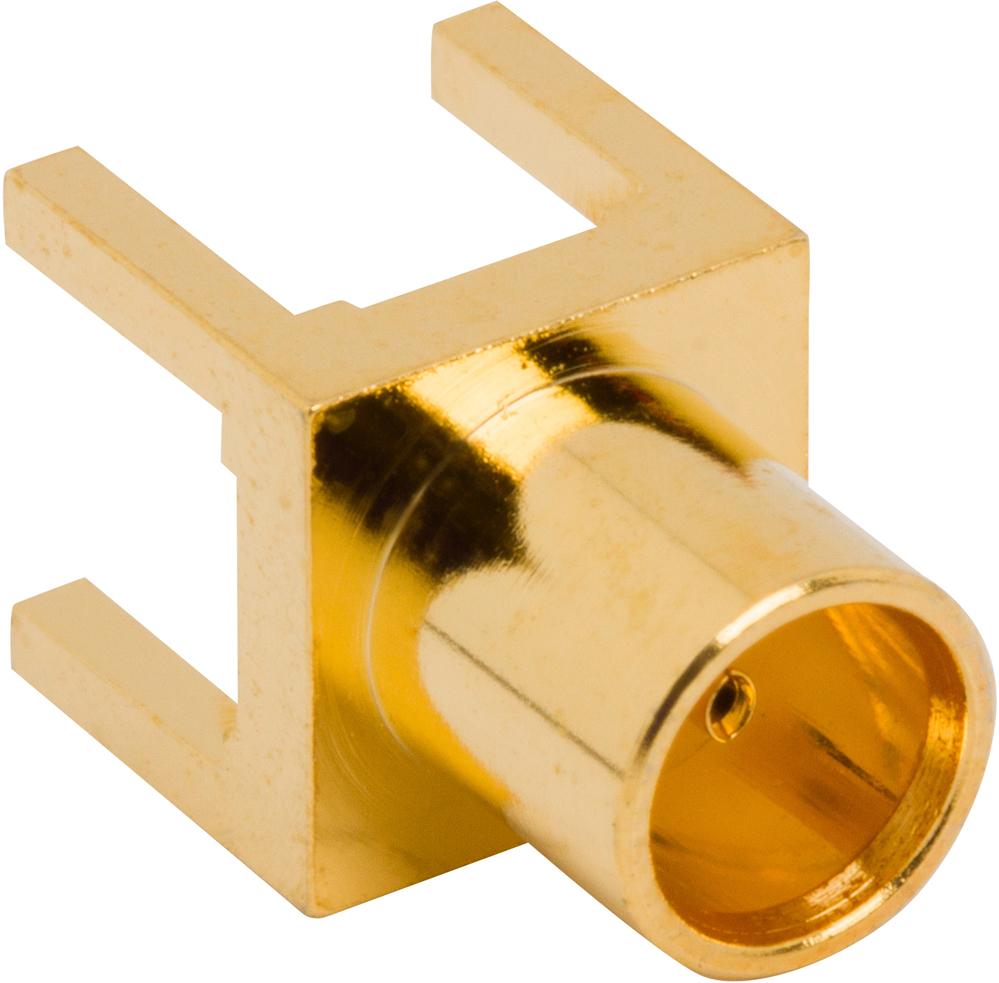 Amphenol RF-252105-75 Raccordement FR Conn MCX 0Hz to 6GHz 75Ohm Solder ST Thru-Hole RCP Gold