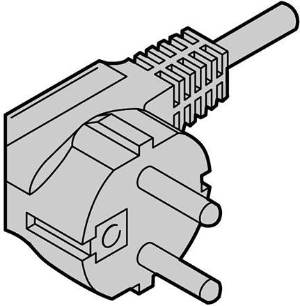 Schroff GmbH-60103131 Cable Assembly AC Power Cable Assembly Power 2.5m Power to Power 3 to 3 POS PL-SKT