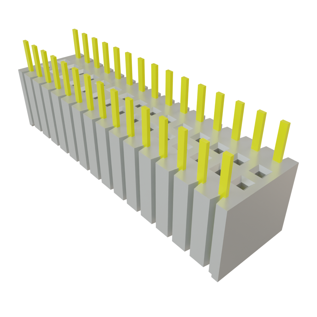 Samtec-BSW-115-24-S-D 连接器插头及 PCB 插座 Conn Bottom Mount Socket Strip SKT 30 POS 2.54mm Solder ST Bottom Entry Thru-Hole Bulk