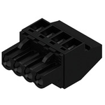 Conn Plug-in Terminal Block F 4 POS 5mm Clamp RA Cable Mount 20A Box