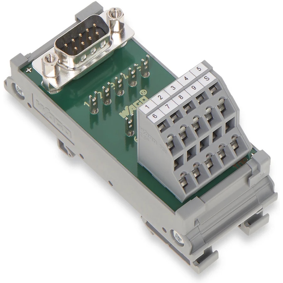 WAGO-289-720 Schnittstellenmodule Interface Module, with D-Subminiature Male Connector, 9-Pole