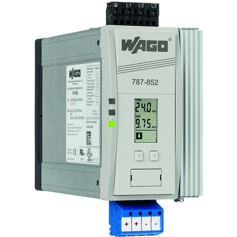 WAGO-787-852 AC-DC-Spannungsversorgung AC/DC Power Supply Single-OUT 24V 20A 480W Box