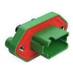 RECEPTACLE, 12 PIN, PANEL,AT SERIES