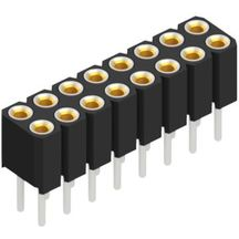 Fischer Elektronik-BLY 2 16 Steckverbinderleisten und Leiterplattenbuchsen Conn Socket Strip SKT 16 POS 2mm Solder ST Top Entry Thru-Hole