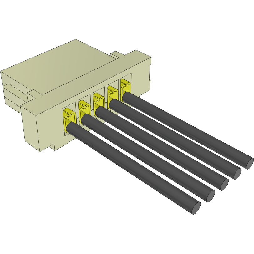 Samtec-S1SS-05-28-GF-15.50-S Andere Kabelbaugruppen Cable Assembly Discrete Wire 0.393m 28AWG Wire to Board 5 POS SKT Crimp Micro Mate™ Bag