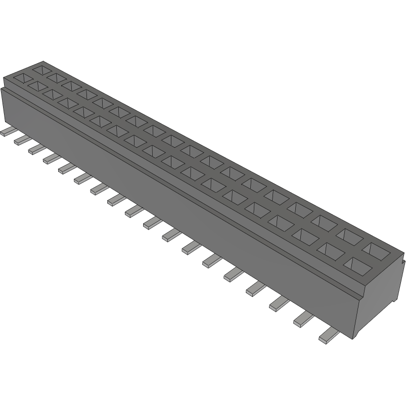 Samtec-CLM-118-02-L-D-BE Connector Headers and PCB Receptacles Conn Socket Strip SKT 36 POS 1mm Solder ST SMD Tube