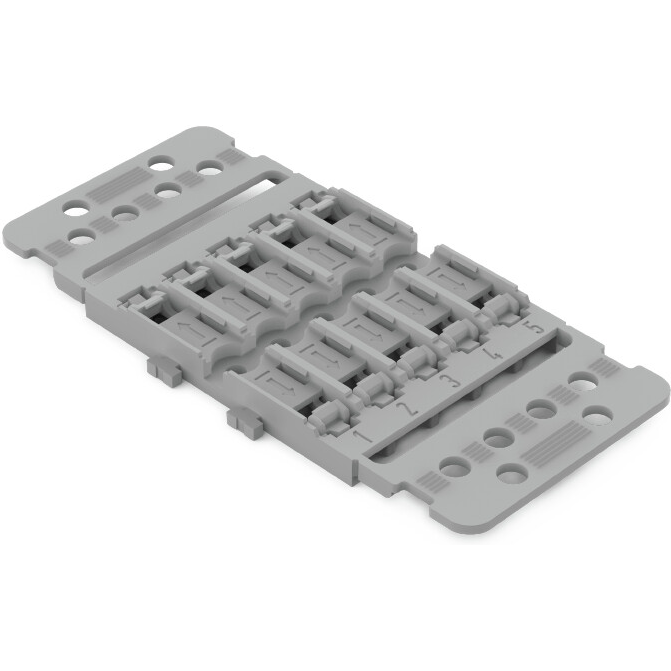 WAGO-221-2505 Steckverbinderzubehör Mounting Carrier with Strain Relief 5-way