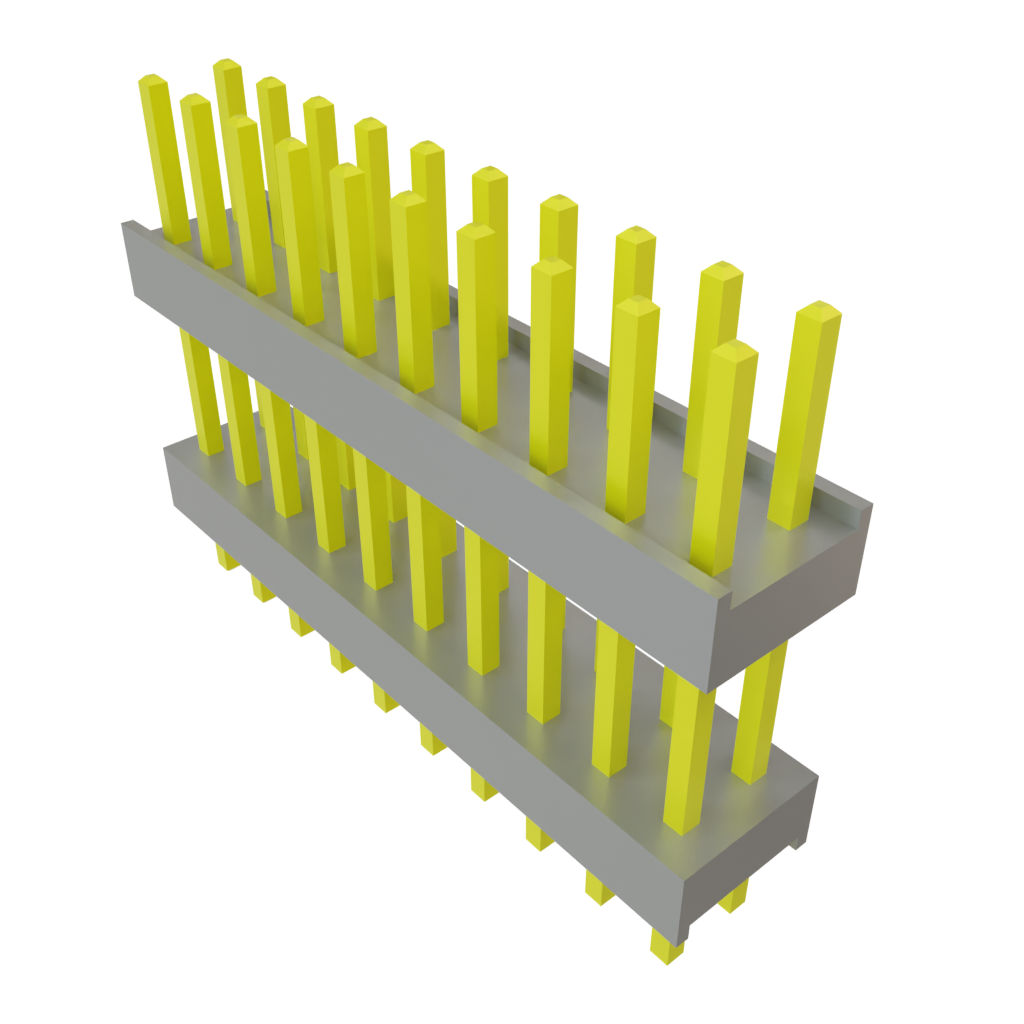 Samtec-DW-10-09-T-D-435 Steckverbinderleisten und Leiterplattenbuchsen Conn Board Stacker HDR 20 POS 2.54mm Solder ST Top Entry Thru-Hole Bulk