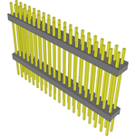 Conn Board Stacker HDR 40 POS 2.54mm Solder ST Top Entry Thru-Hole Bulk