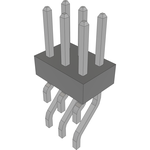 Conn Unshrouded Header HDR 6 POS 2mm Solder RA Side Entry SMD T/R