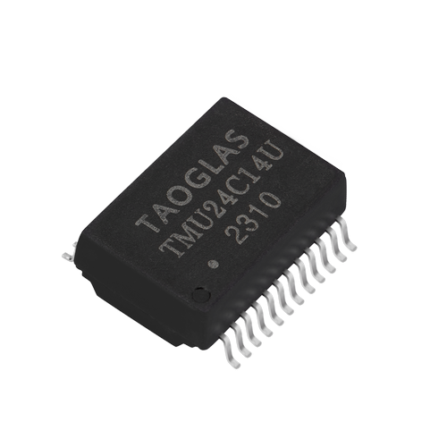 taoglas-TMU24C14U Telecom, Übertrager Telecom Transformer 1CT:1CT 1.2Ohm Prim. DCR 1.2Ohm Sec. DCR 24 Terminal Gull Wing SMD