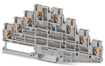 PHOENIX CONTACT-1334599 Blocs de raccordement de terminaux Conn Multi-Level Terminal Block 8 POS Push-In DIN Rail 18A