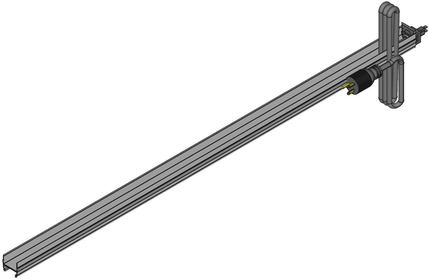 Hammond Manufacturing-1589H42G1 Stromverteilungseinheit PDU Basic/Switched 125V 20A Vertical Rack Mount