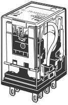 Omron-MY2 AC12 (S) Power Relays Power Relay 12VAC 10A DPDT(28x21.5x36)mm Socket