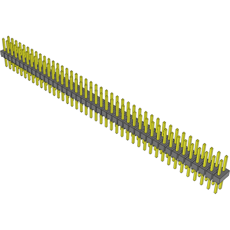 Samtec-TSW-142-08-S-D Connector Headers and PCB Receptacles Conn Unshrouded Header HDR 84 POS 2.54mm Solder ST Top Entry Thru-Hole Bulk