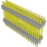 Conn Board Stacker HDR 46 POS 1.27mm Solder ST Thru-Hole Tube