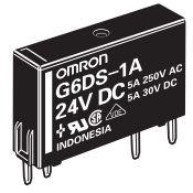 Omron-G6DS1ADC24 Power Relays Power Relay 24VDC 5A SPST-NO(21.3x5.08x12.5)mm THT