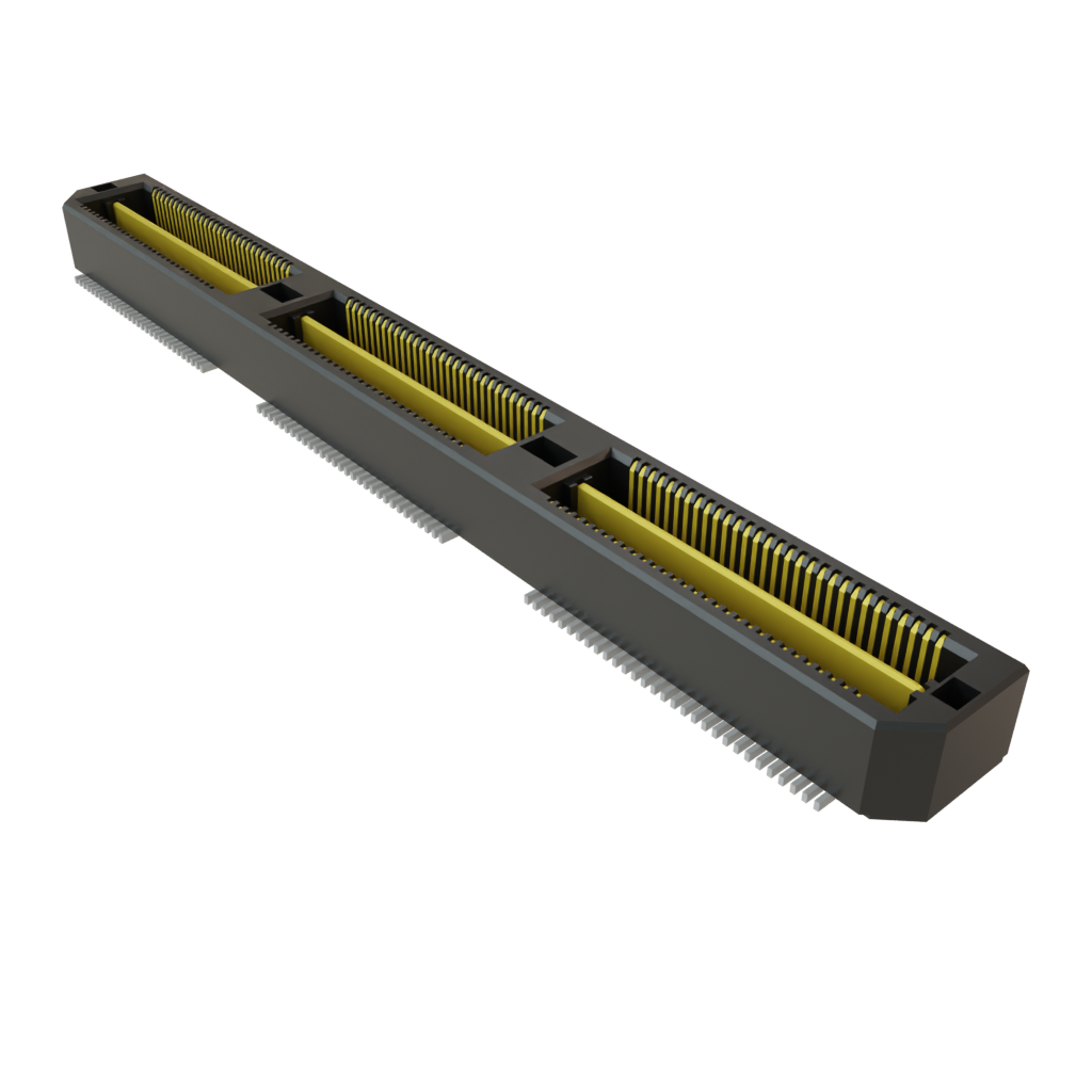 Samtec-QSH-090-01-F-D-A Steckverbinderleisten und Leiterplattenbuchsen Conn Micro High Speed Socket Strip SKT 180 POS 0.5mm Solder ST Top Entry SMD Q Strip® Tray