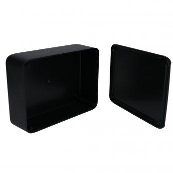 Bud Industries-PW-12849-T  Black Acrylonitrile Butadiene Styrene UL94-5VA Enclosure