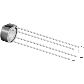 Vishay-B80C1500G-E4/51 Bridge Rectifiers Diode Rectifier Bridge Single 125V 1.6A 4-Pin Case WOG Bag