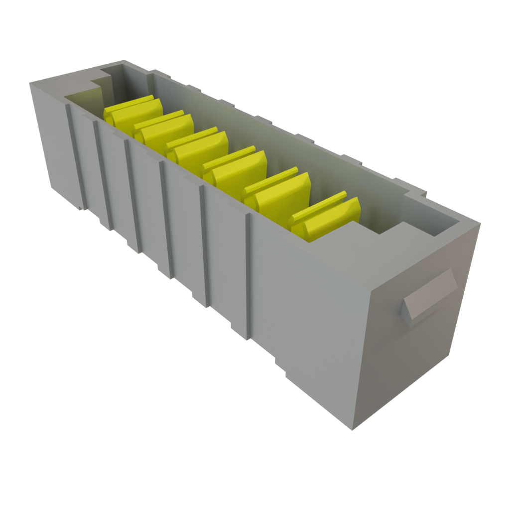 Samtec-PET-06-01-S-VT Piastre connettori e prese PCB Conn Terminal Strip HDR 6Power POS 2.54mm/3.81mm Solder ST Top Entry Thru-Hole PowerStrip™ Tray