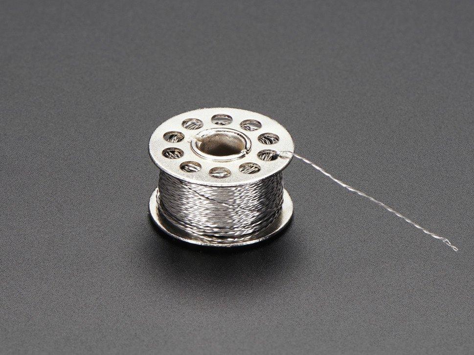 Adafruit Industries-640 杂项产品 Stainless Thin Conductive Thread 23 Meter