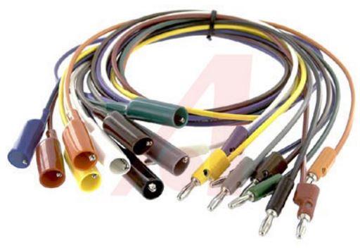 Pomona Electronics-6357-36 Test and Measurement Accessories 0.914m 18AWG 10(Alligator Clip to Multi-Stacking Banana Plug) 10 to 10 POS