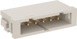 ERNI Electronics-109944 连接器插头及 PCB 插座 Conn Shrouded Header HDR 5 POS 2mm Solder RA Thru-Hole Tube