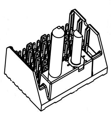 Amphenol-951-4Y0C-30H Backplane connettore Conn Backplane HDR 48 POS Solder ST Thru-Hole XCede® Tray
