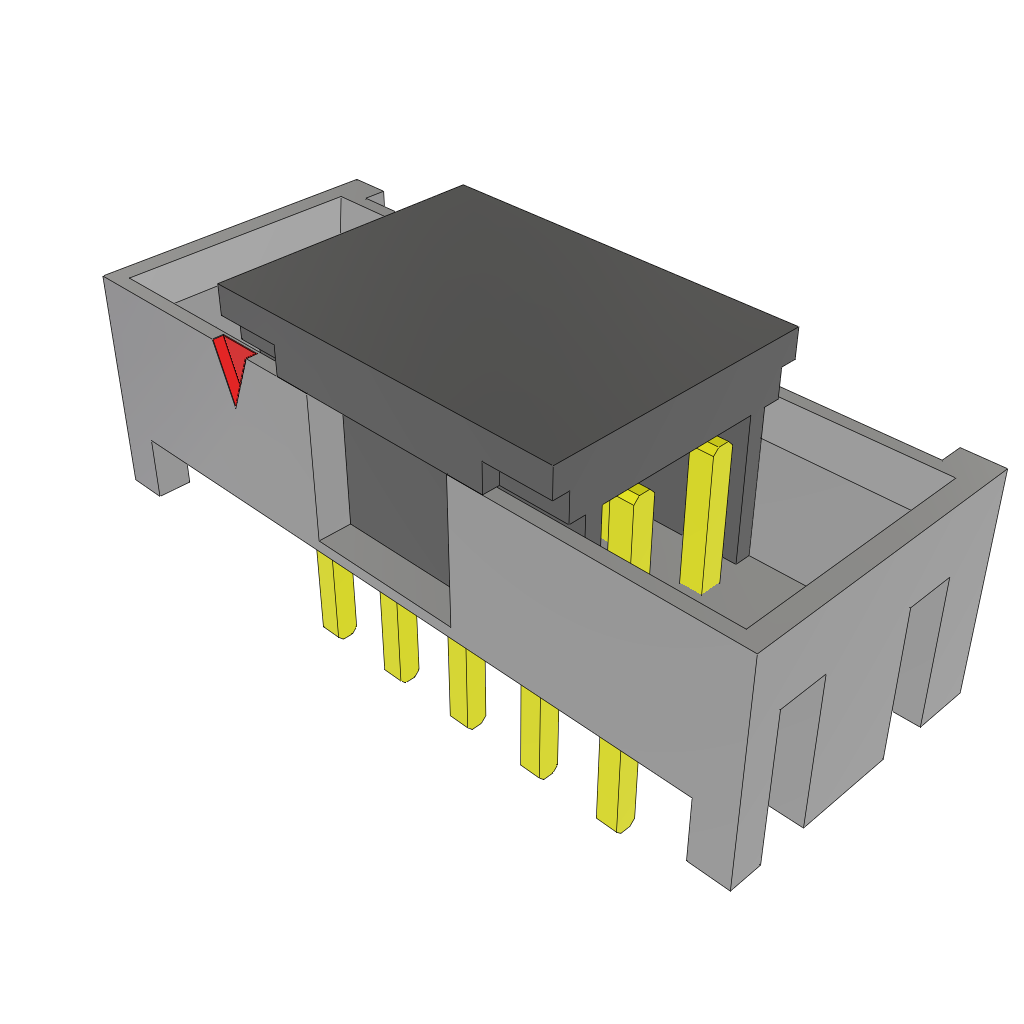 Samtec-STMM-105-02-G-D-P Cabezales del conector y receptáculos PCB Conn Shrouded Header HDR 10 POS 2mm Solder ST Thru-Hole Tube