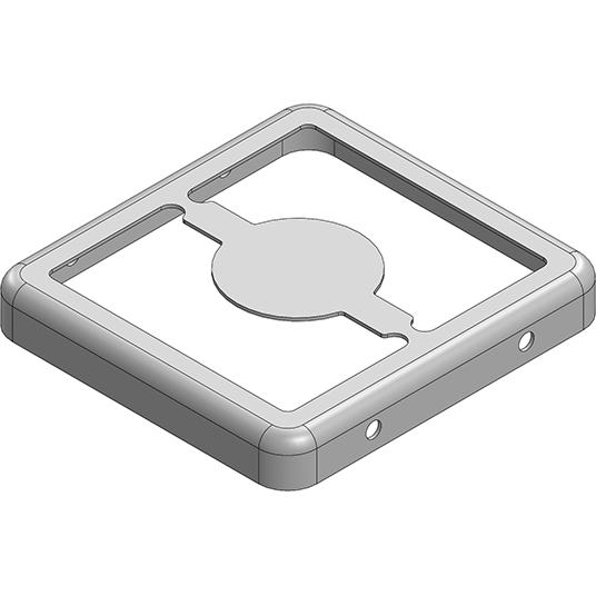 Masach Tech-MS213-10F-NS null 21.3 x 19.9 x 2.9mm Two-piece Drawn-Seamless RF Shield/EMI Shield FRAME (Nickel-Silver)