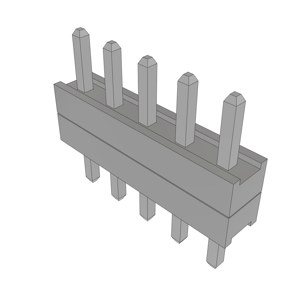 Samtec-TW-05-01-T-S-120-101 Steckverbinderleisten und Leiterplattenbuchsen Conn Board Stacker HDR 5 POS 2mm Solder ST Top Entry Thru-Hole Bulk