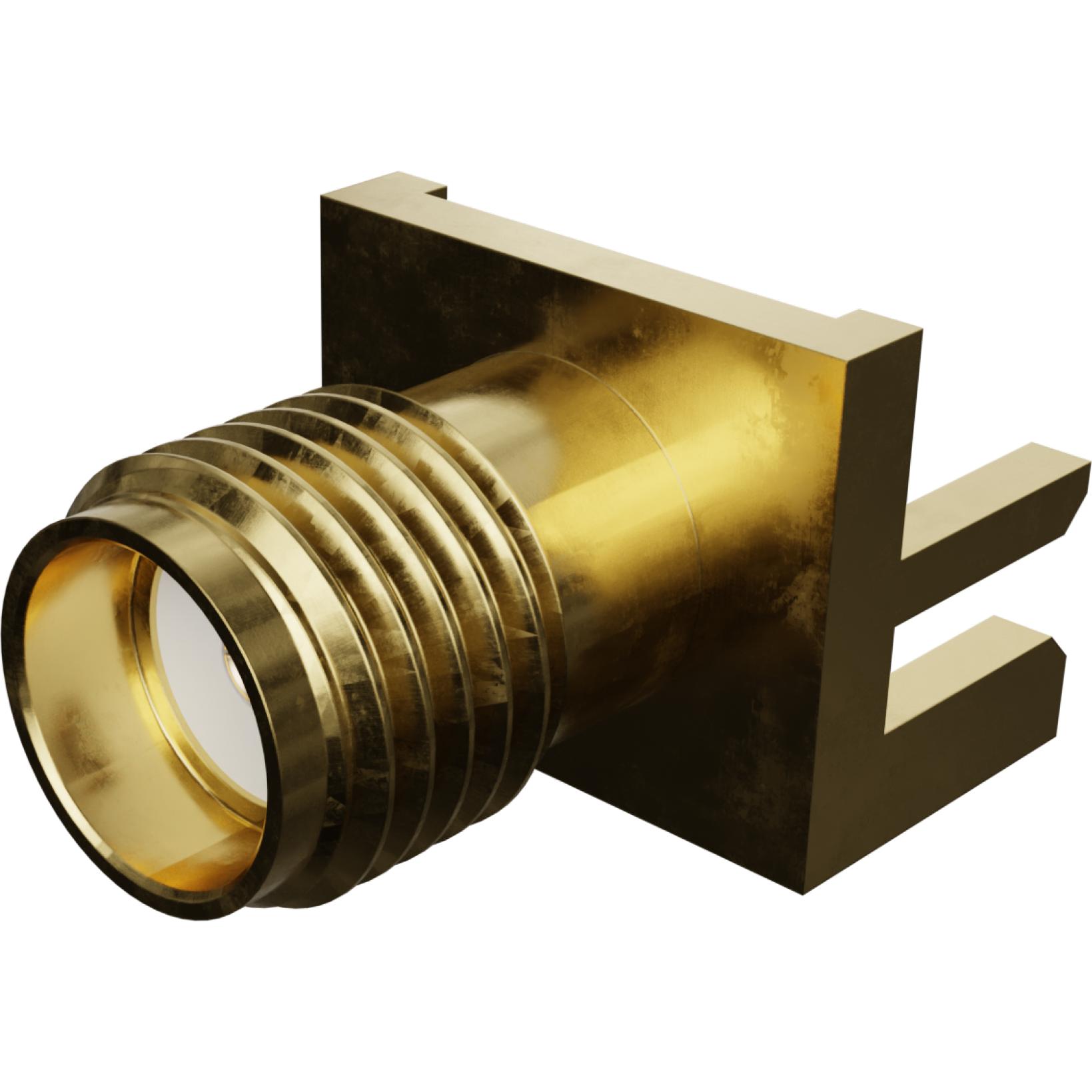 Molex-73251-1151 射频连接器 Conn SMA 0Hz to 18GHz 50Ohm Solder ST Edge Mount RCP Gold Bag