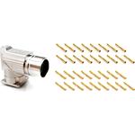 Conn M23 Circular SKT 17 POS RA Panel Mount 17 Terminal 1 Port Box