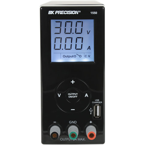 B&K Precision-1550 Werkstattnetzteile DC Power Supply w/USB Charger Output 1-36V, 0-3A