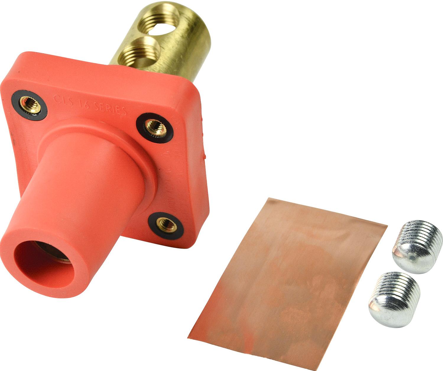 Marinco-CLS40FRB-G Connector Power CLS Series Panel Mount (400A / 600V) 2/0 - 4/0 Double Set Screw Female - Orange (G)