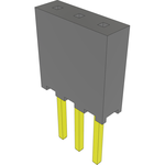 Samtec-SQT-103-03-L-S Steckverbinderleisten und Leiterplattenbuchsen Conn Socket Strip SKT 3 POS 2mm Solder ST Top Entry Thru-Hole Layer