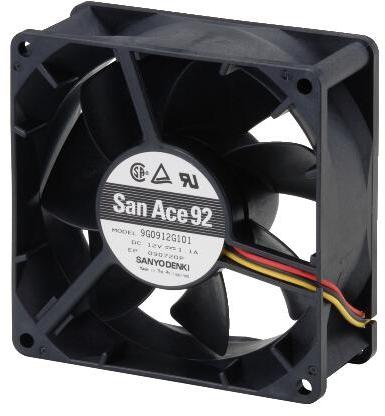 SANYO DENKI-9G0924H102 Gebläse und Lüfter DC Fan Axial Ball Bearing 24V 20.4V to 27.6V 90CFM 43dB 92 X 92 X 38mm