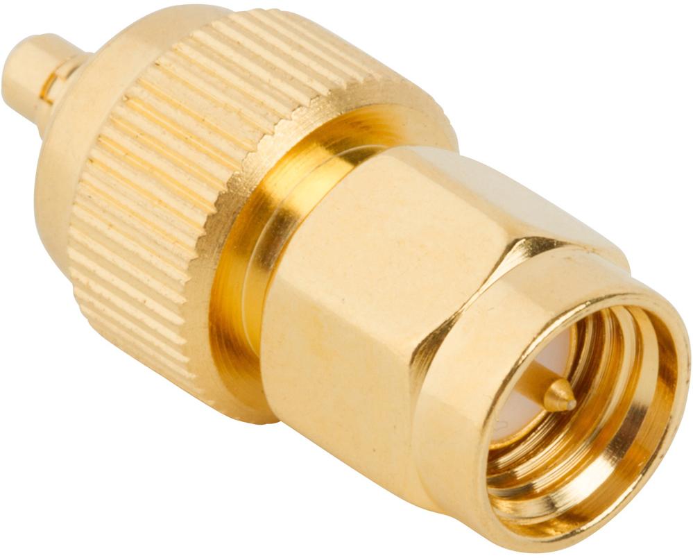 Amphenol RF-242142 射频连接器 Conn SMA-MMCX Adapter 0Hz to 6GHz 50Ohm ST PL/PL Gold