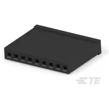 TE Connectivity-2-87175-0 Connector Discrete Wire Housing Conn Housing RCP 9 POS 2.54mm Crimp ST Cable Mount Black Package